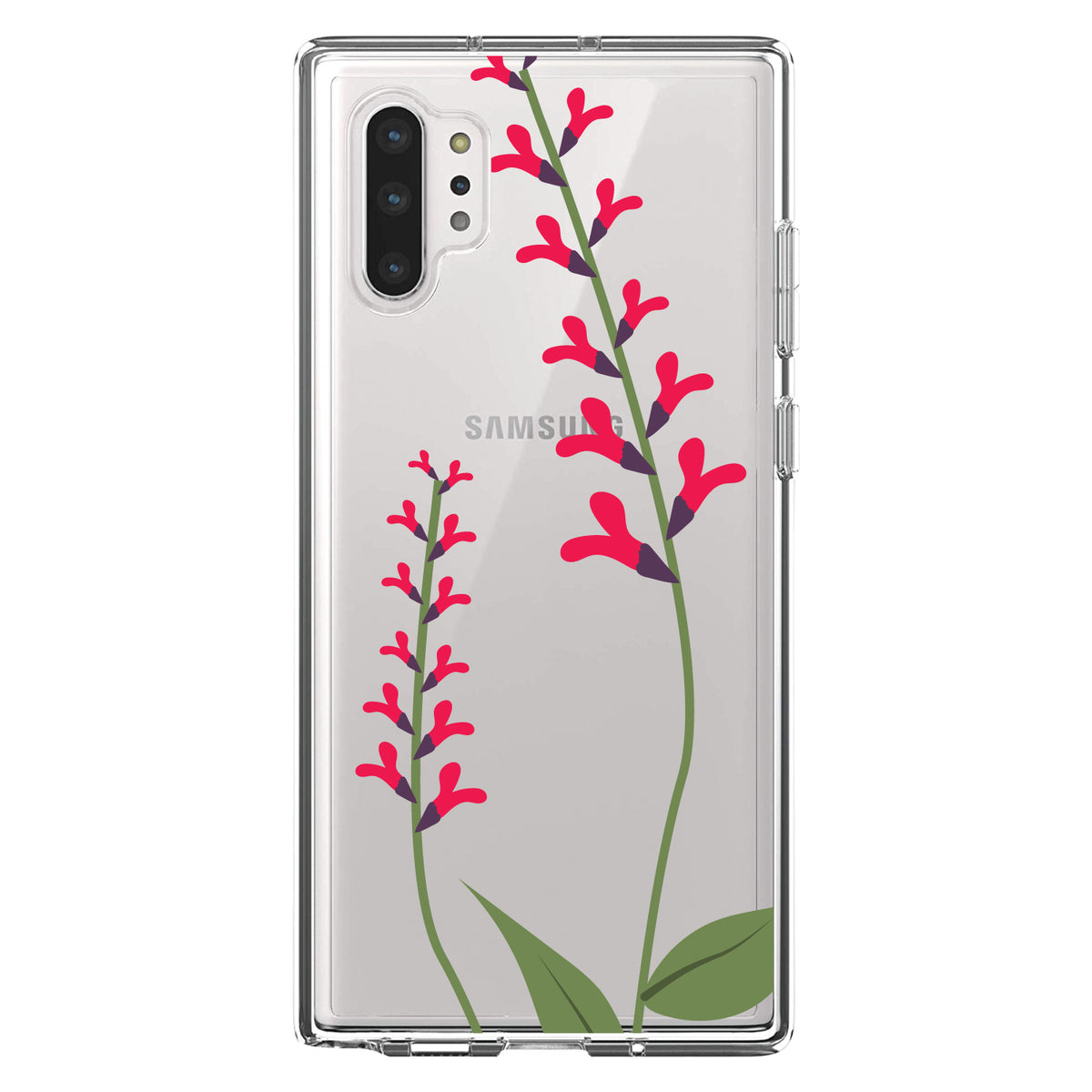 Wildflowers Hot Pink Clear Shockproof iPhone Case, view 10