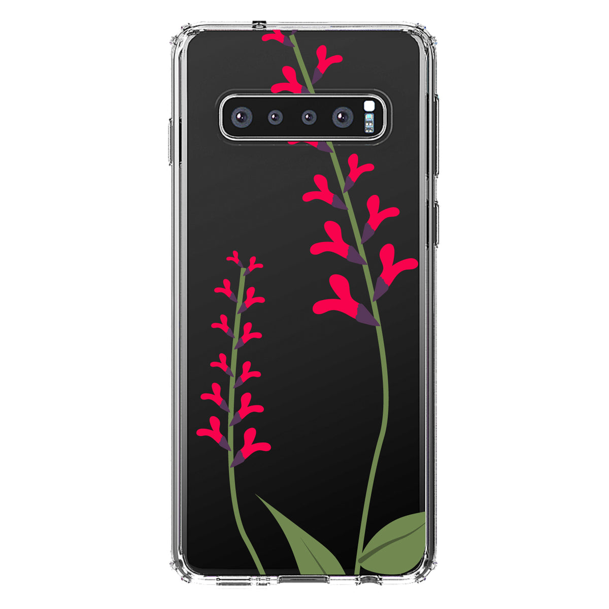 Wildflowers Hot Pink Clear Shockproof iPhone Case, view 17