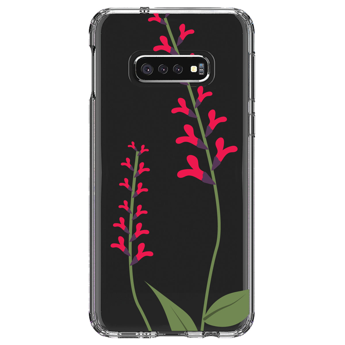 Wildflowers Hot Pink Clear Shockproof iPhone Case, view 18