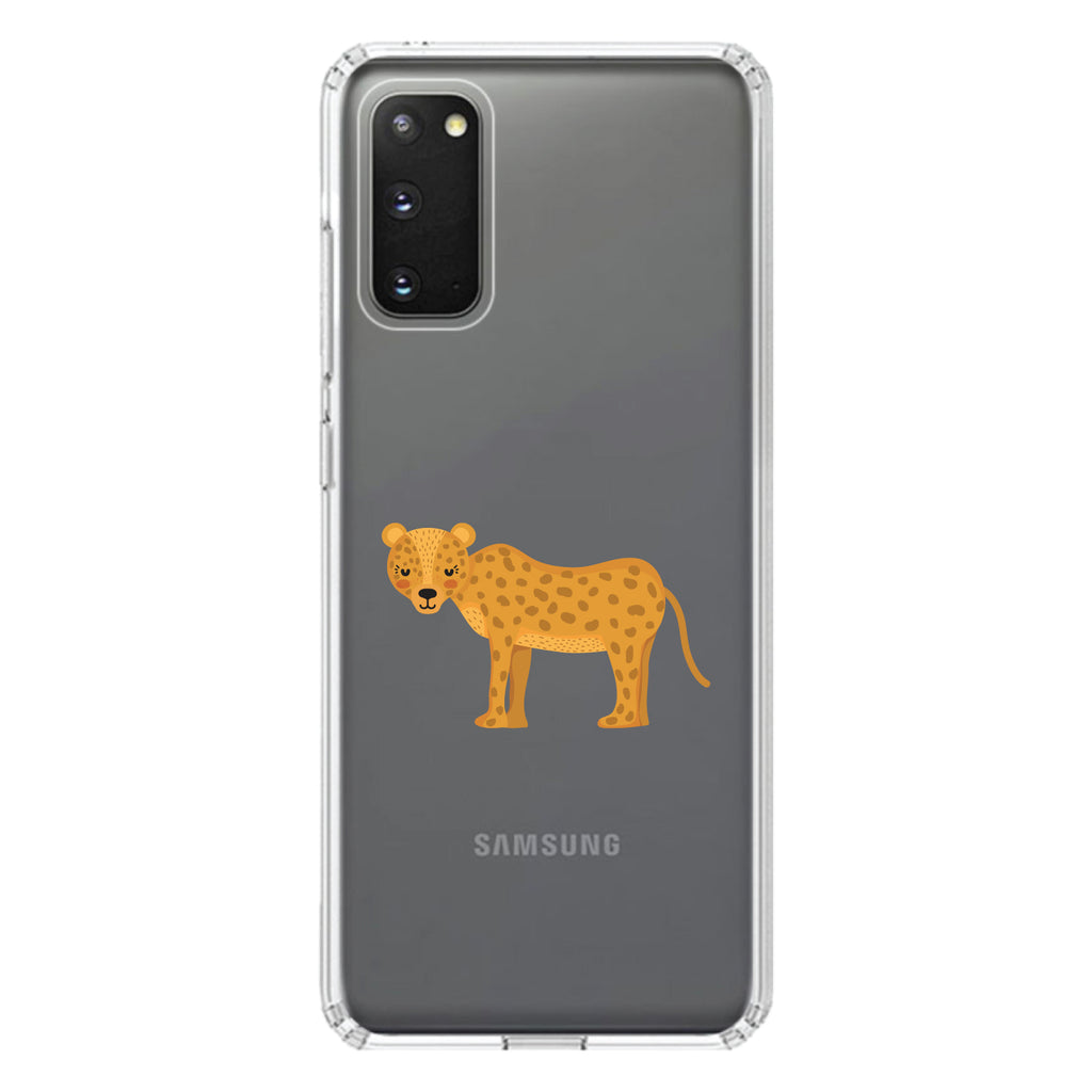 Cartoon Cheetah Leopard Clear Shockproof iPhone Case, view 13