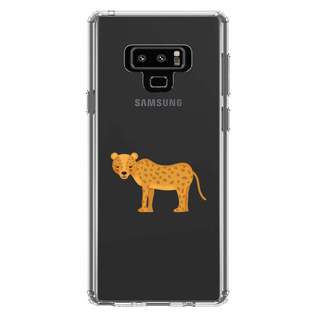 Cartoon Cheetah Leopard Clear Shockproof iPhone Case, view 11