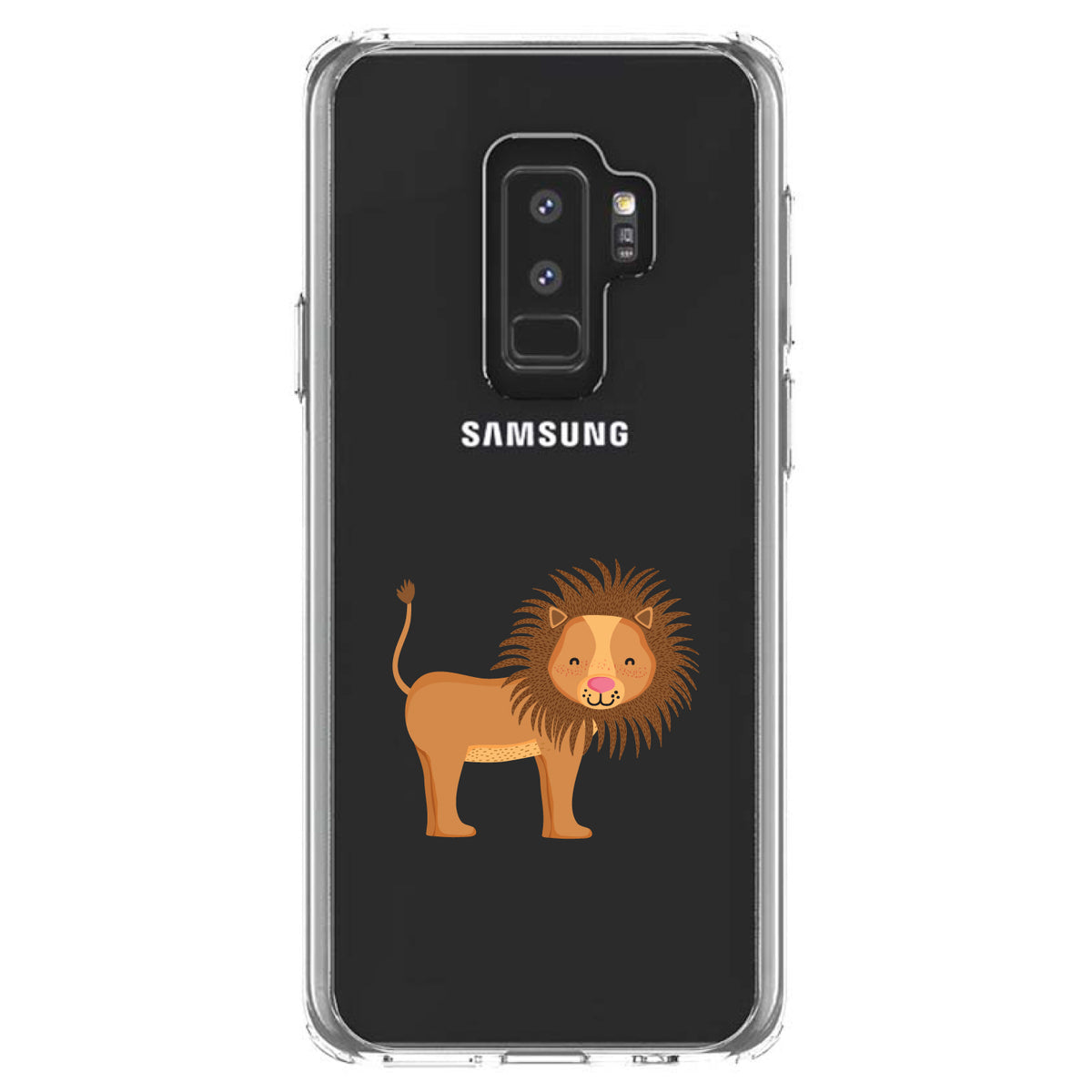 Cute Cartoon Lion Clear Shockproof iPhone Case, view 20