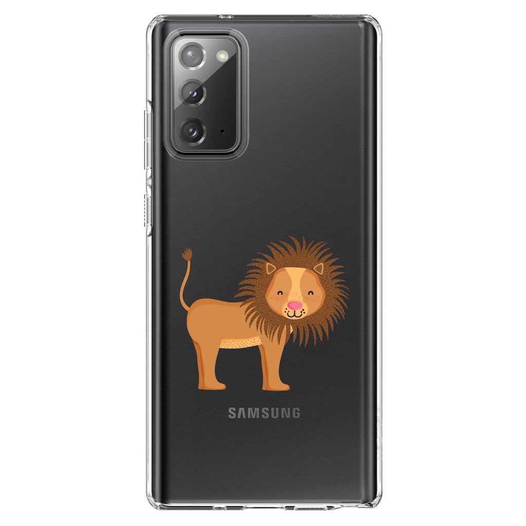 Cute Cartoon Lion Clear Shockproof iPhone Case, view 8