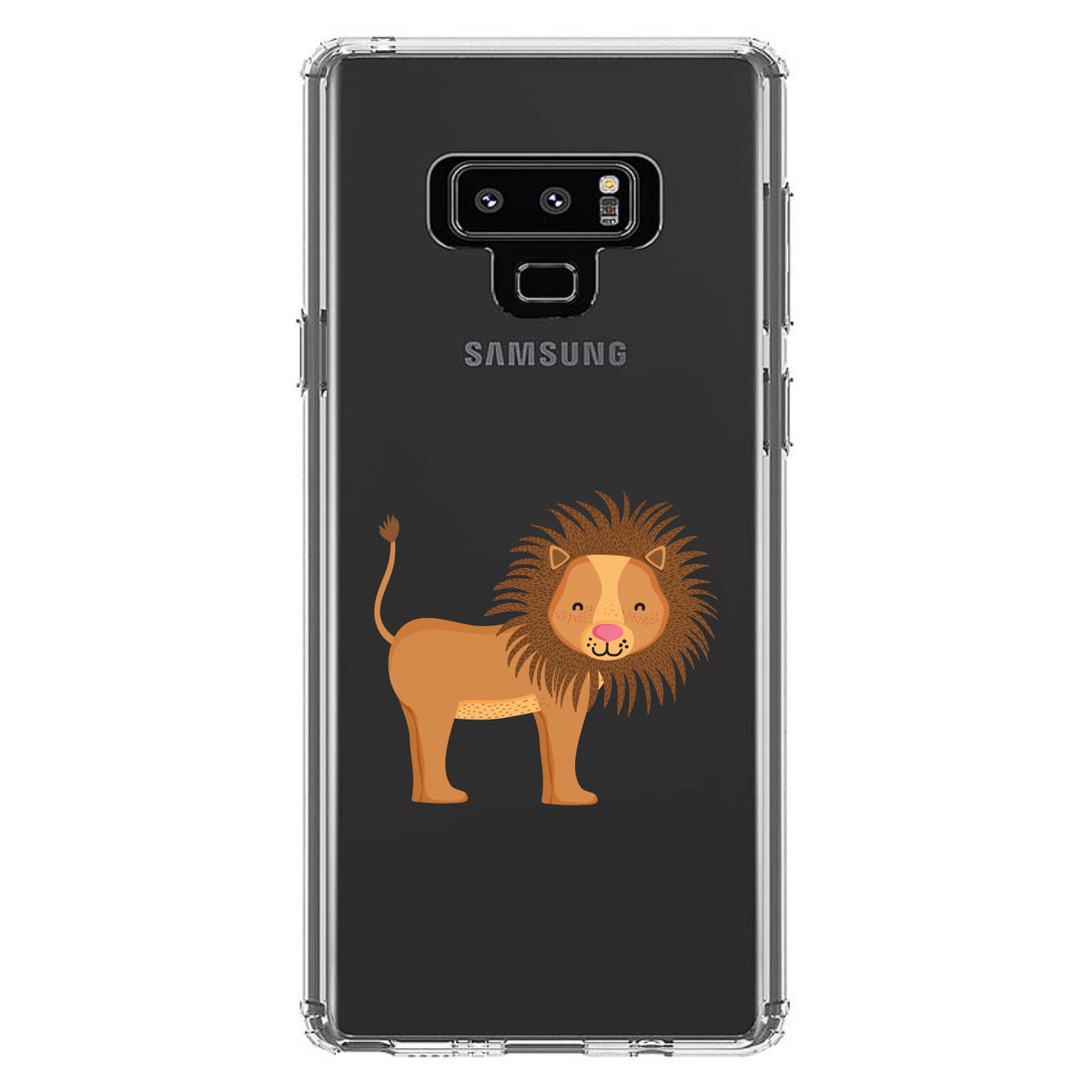 Cute Cartoon Lion Clear Shockproof iPhone Case, view 11