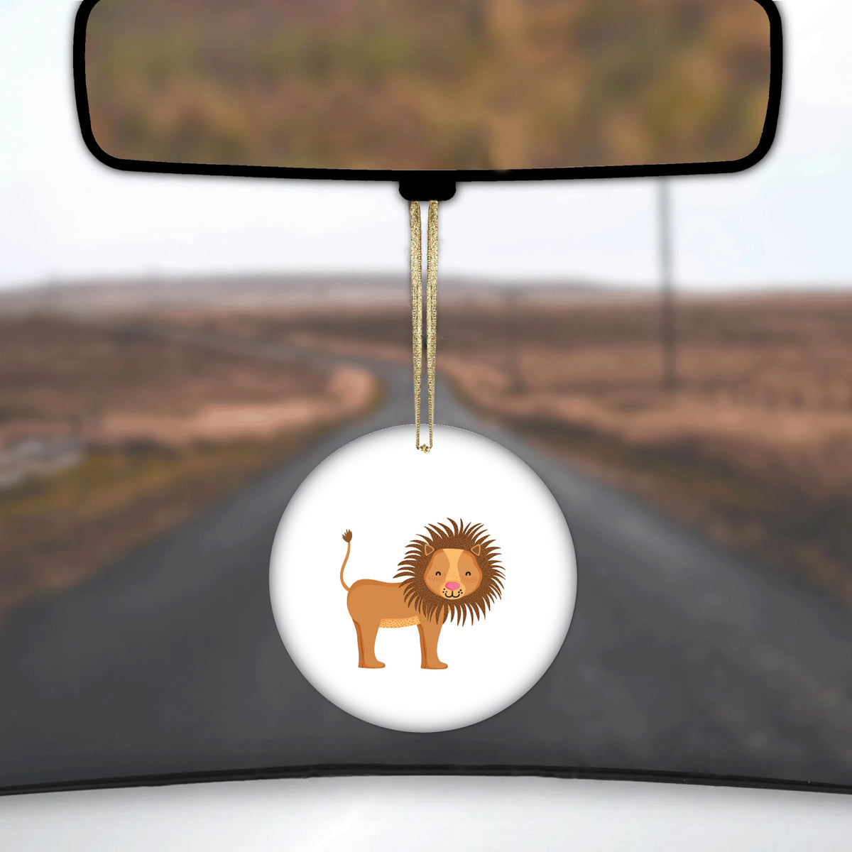 Cute Cartoon Lion Ceramic Ornament, view 3