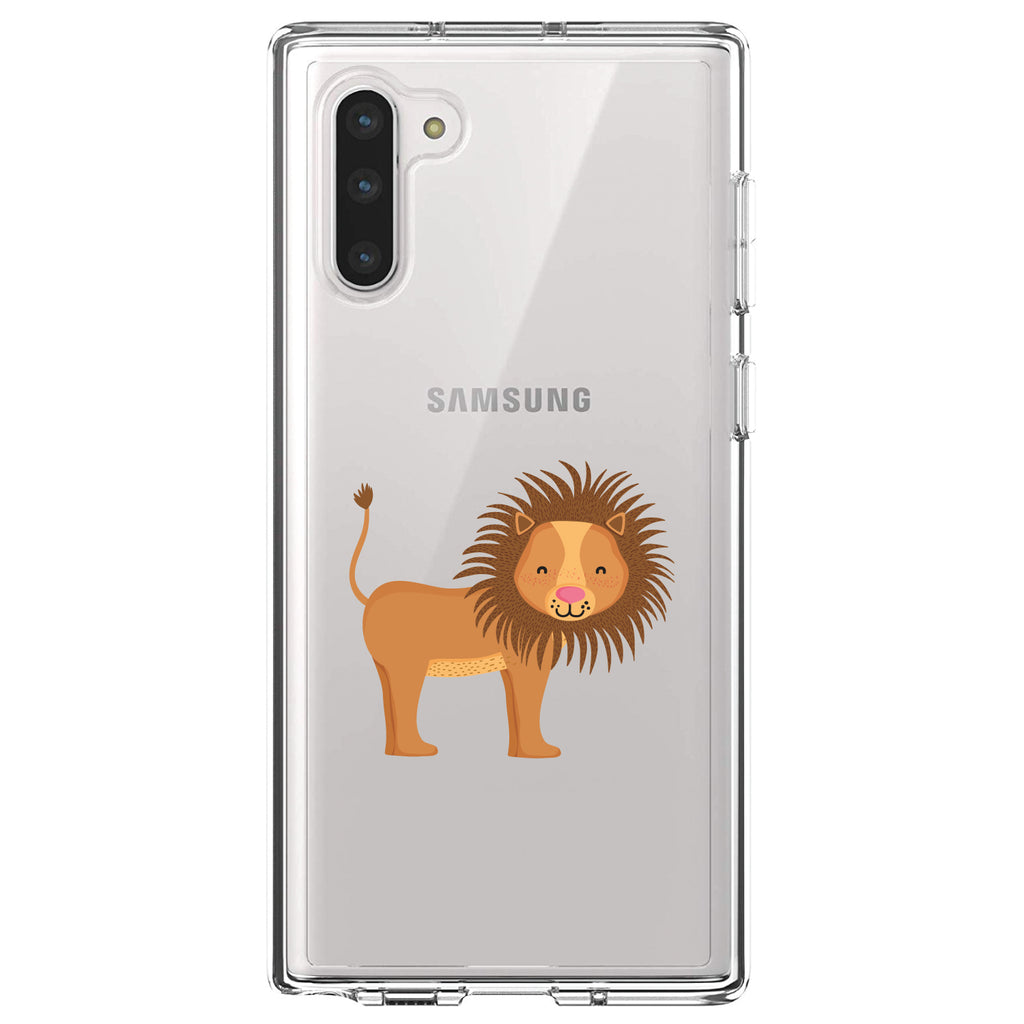 Cute Cartoon Lion Clear Shockproof iPhone Case, view 9