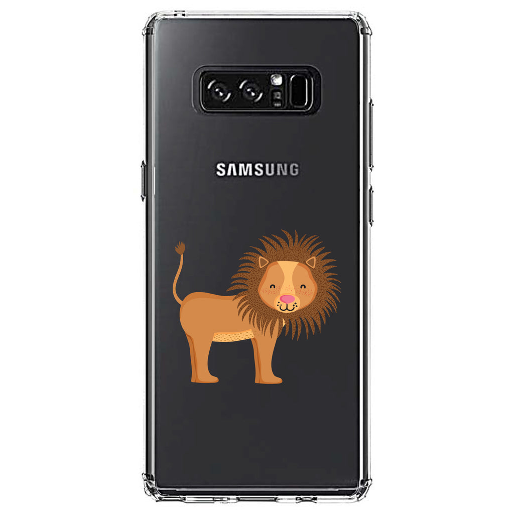Cute Cartoon Lion Clear Shockproof iPhone Case, view 12