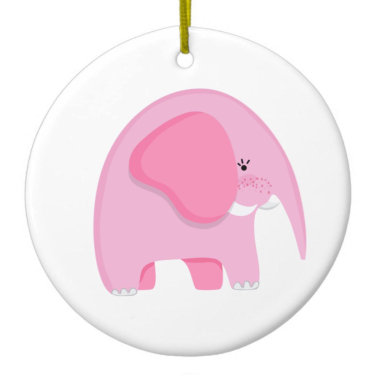 Pink Ceramic Ornament