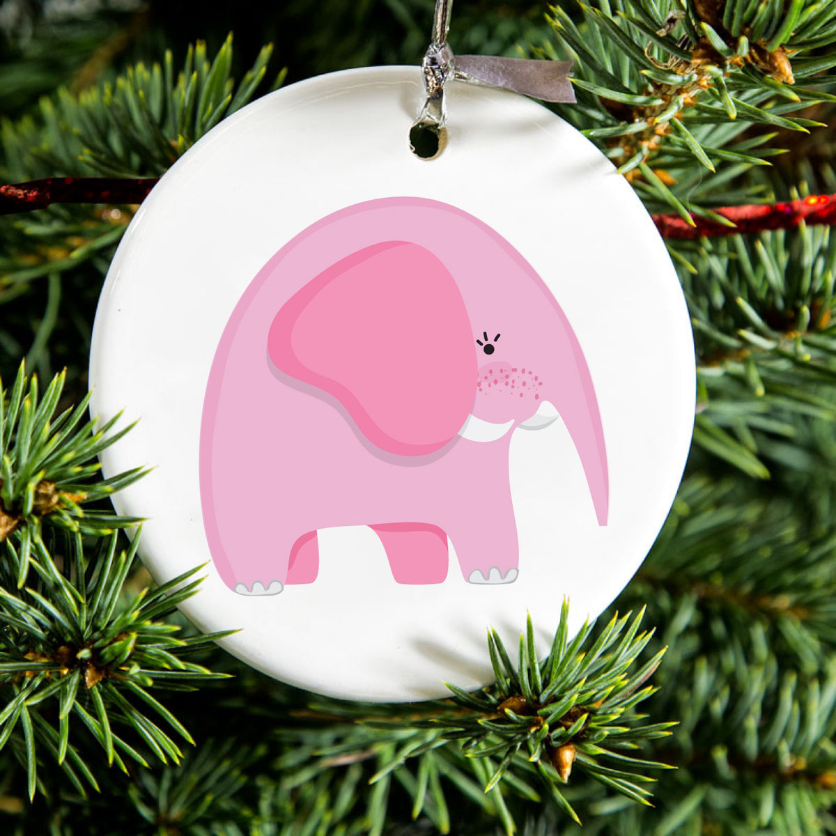 Pink Ceramic Ornament, view 2
