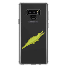 DistinctInk® Clear Shockproof Hybrid Case for Apple iPhone / Samsung Galaxy / Google Pixel - Cute Cartoon Alligator