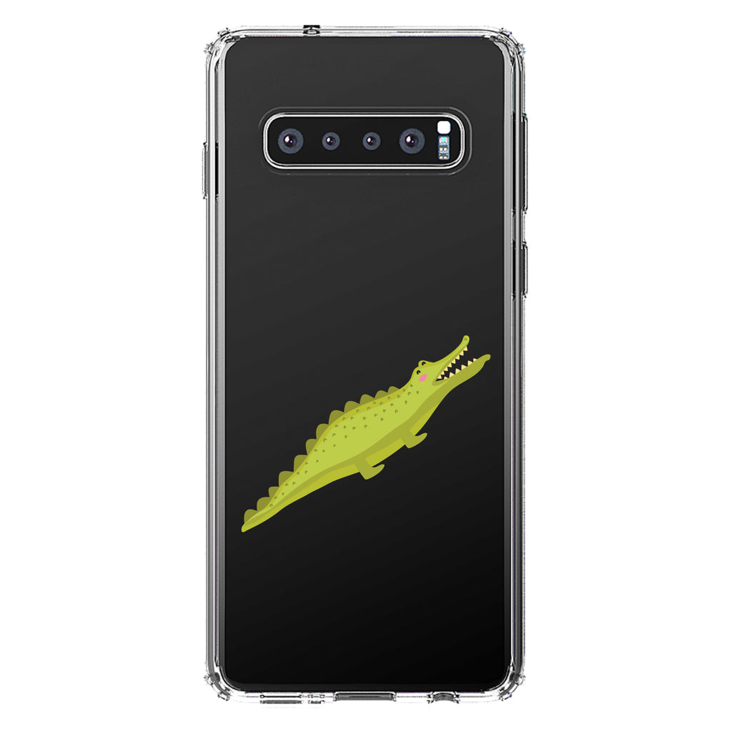 Cute Cartoon Alligator Clear Shockproof iPhone Case, view 16