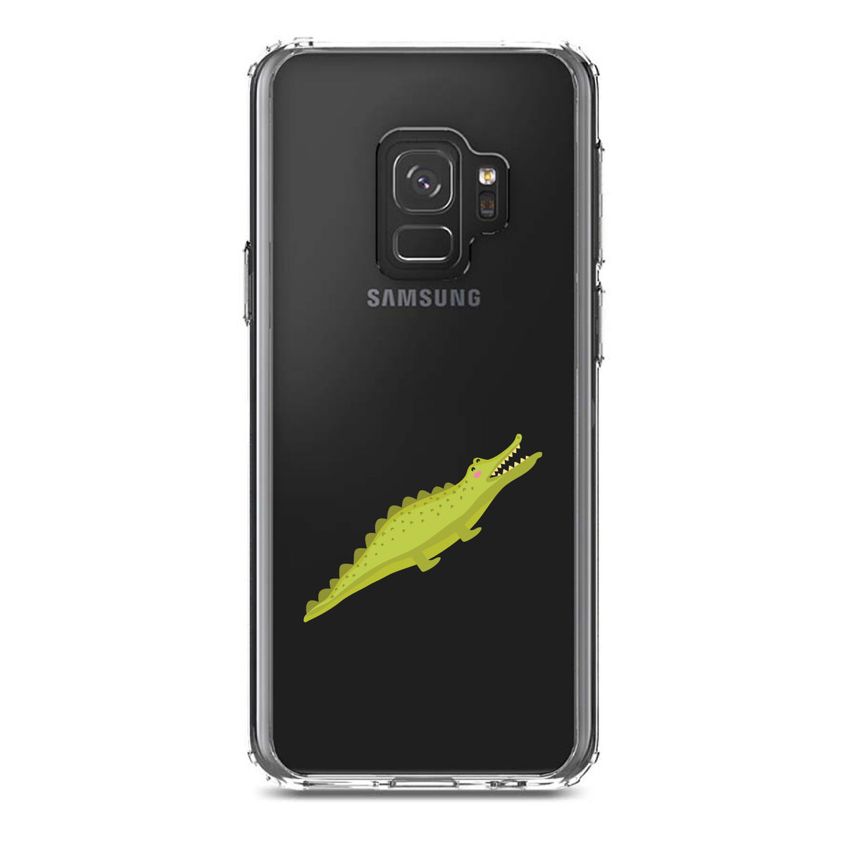 Cute Cartoon Alligator Clear Shockproof iPhone Case, view 19
