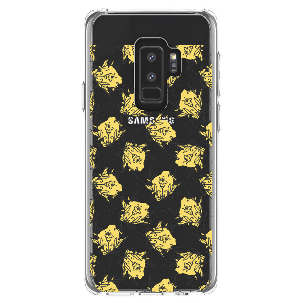 Wildflower Yellow Graffiti Clear Shockproof iPhone Case, view 20