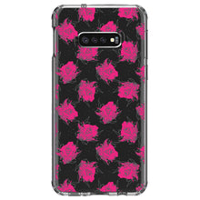 DistinctInk® Clear Shockproof Hybrid Case for Apple iPhone / Samsung Galaxy / Google Pixel - Wildflower Pink Graffiti