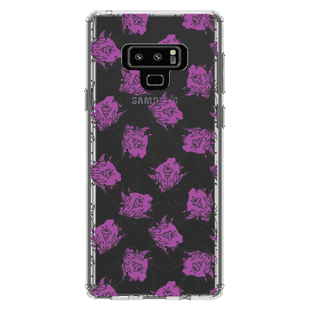 Wildflower Purple Graffiti Clear Shockproof iPhone Case, view 11