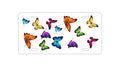 Custom Aluminum Decorative Vanity Front License Plate - Rainbow Butterflies Butterfly