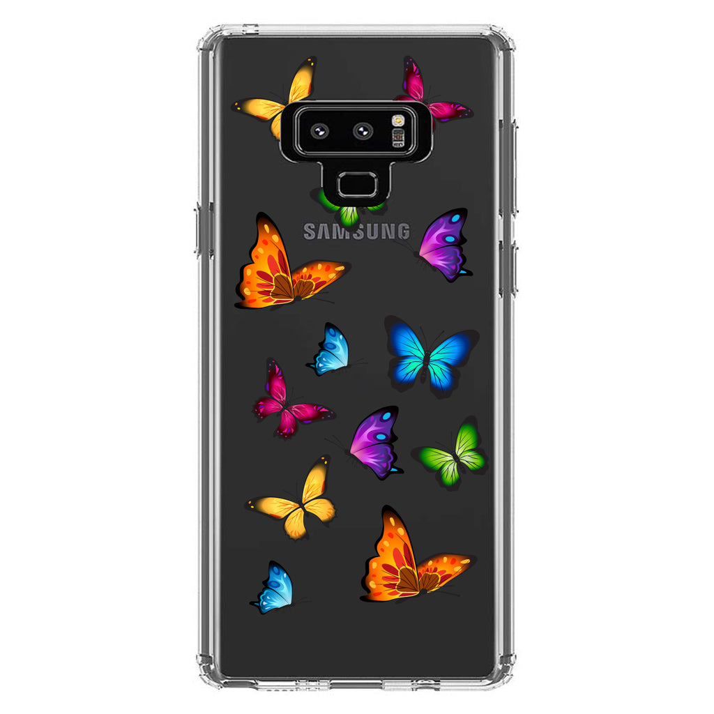 Rainbow Butterflies Butterfly Clear Shockproof iPhone Case, view 11