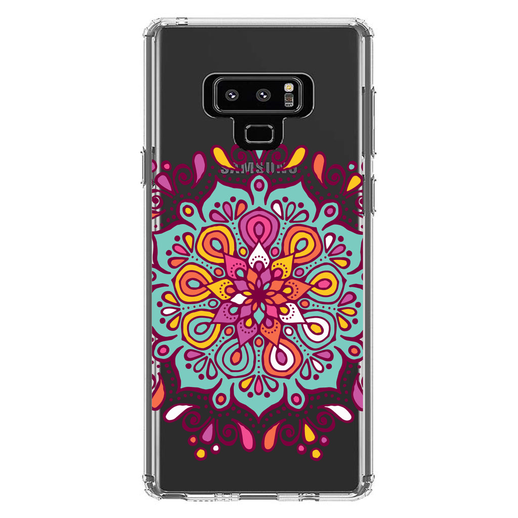 Jewel Tone Mandala Colorful Clear Shockproof iPhone Case, view 11