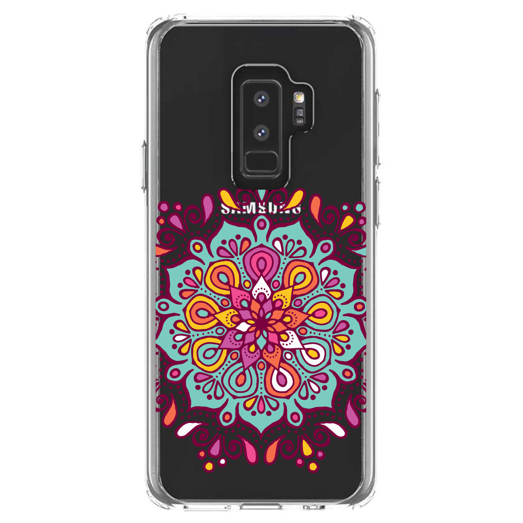 Jewel Tone Mandala Colorful Clear Shockproof iPhone Case, view 20