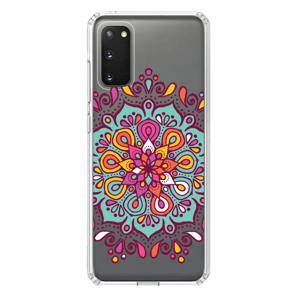 Jewel Tone Mandala Colorful Clear Shockproof iPhone Case, view 15