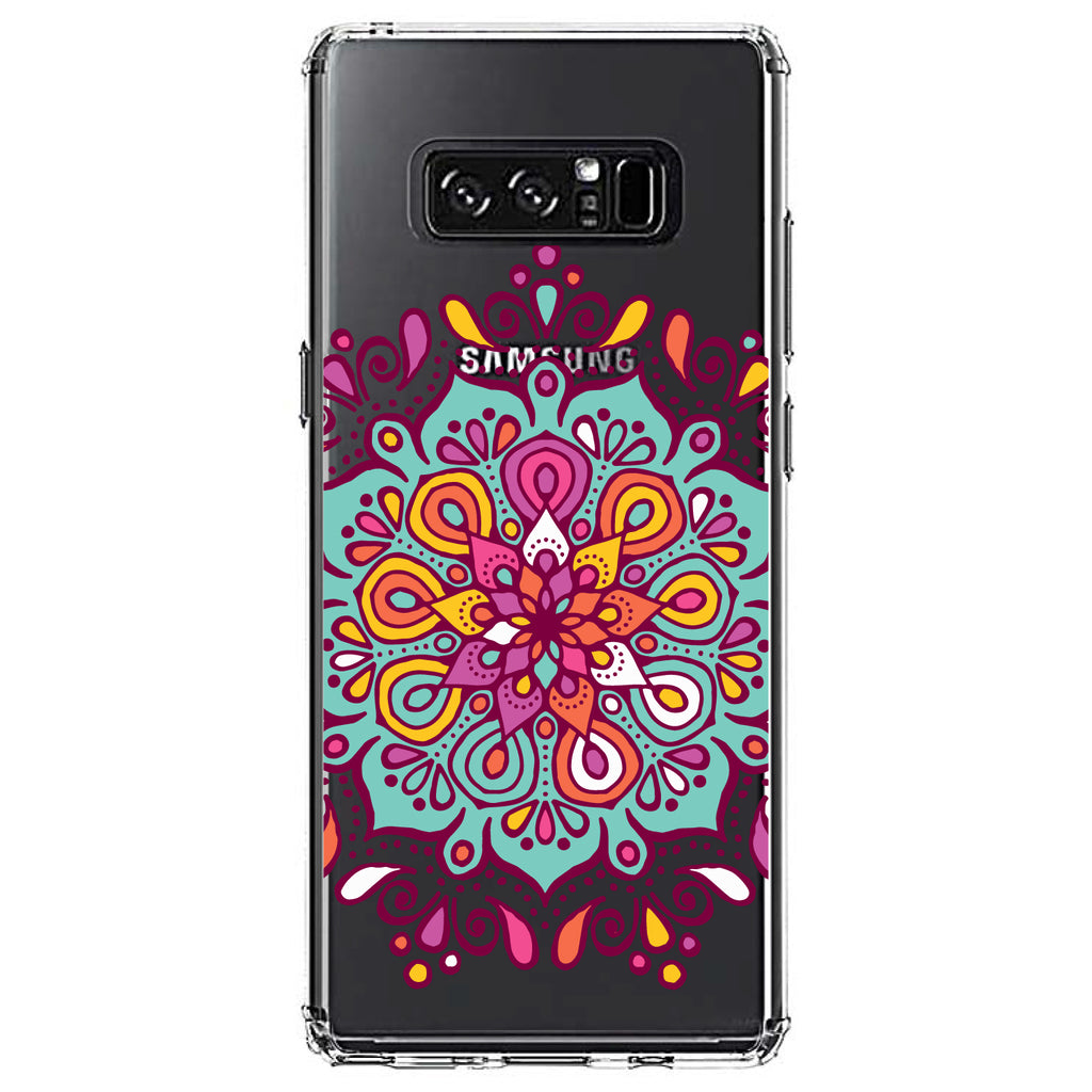 Jewel Tone Mandala Colorful Clear Shockproof iPhone Case, view 12