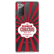 DistinctInk® Clear Shockproof Hybrid Case for Apple iPhone / Samsung Galaxy / Google Pixel - Not My Circus, Not My Monkeys