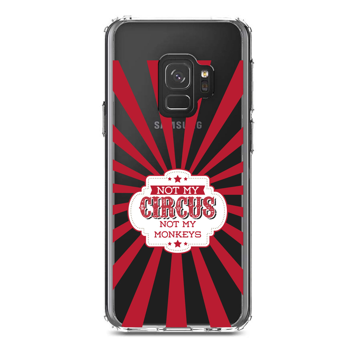 Not My Circus, Not My Monkeys Clear Shockproof iPhone Case, view 19