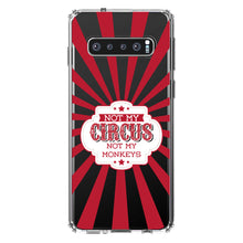 DistinctInk® Clear Shockproof Hybrid Case for Apple iPhone / Samsung Galaxy / Google Pixel - Not My Circus, Not My Monkeys