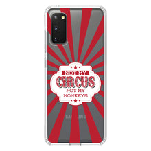 DistinctInk® Clear Shockproof Hybrid Case for Apple iPhone / Samsung Galaxy / Google Pixel - Not My Circus, Not My Monkeys