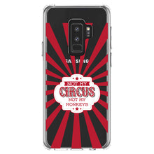 DistinctInk® Clear Shockproof Hybrid Case for Apple iPhone / Samsung Galaxy / Google Pixel - Not My Circus, Not My Monkeys