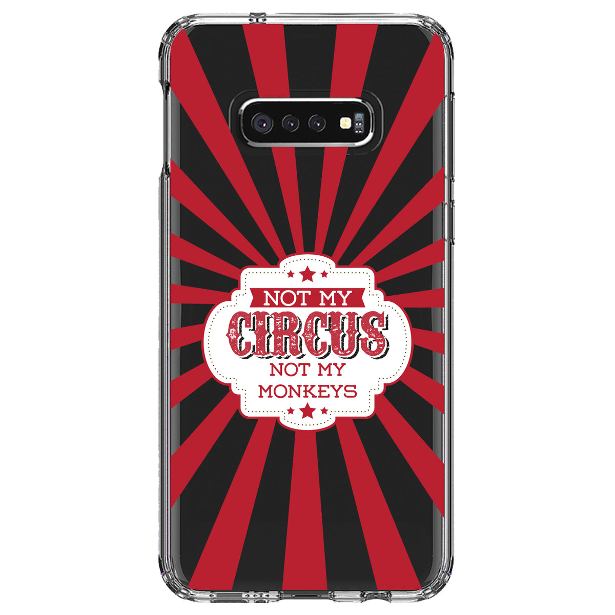 Not My Circus, Not My Monkeys Clear Shockproof iPhone Case, view 18
