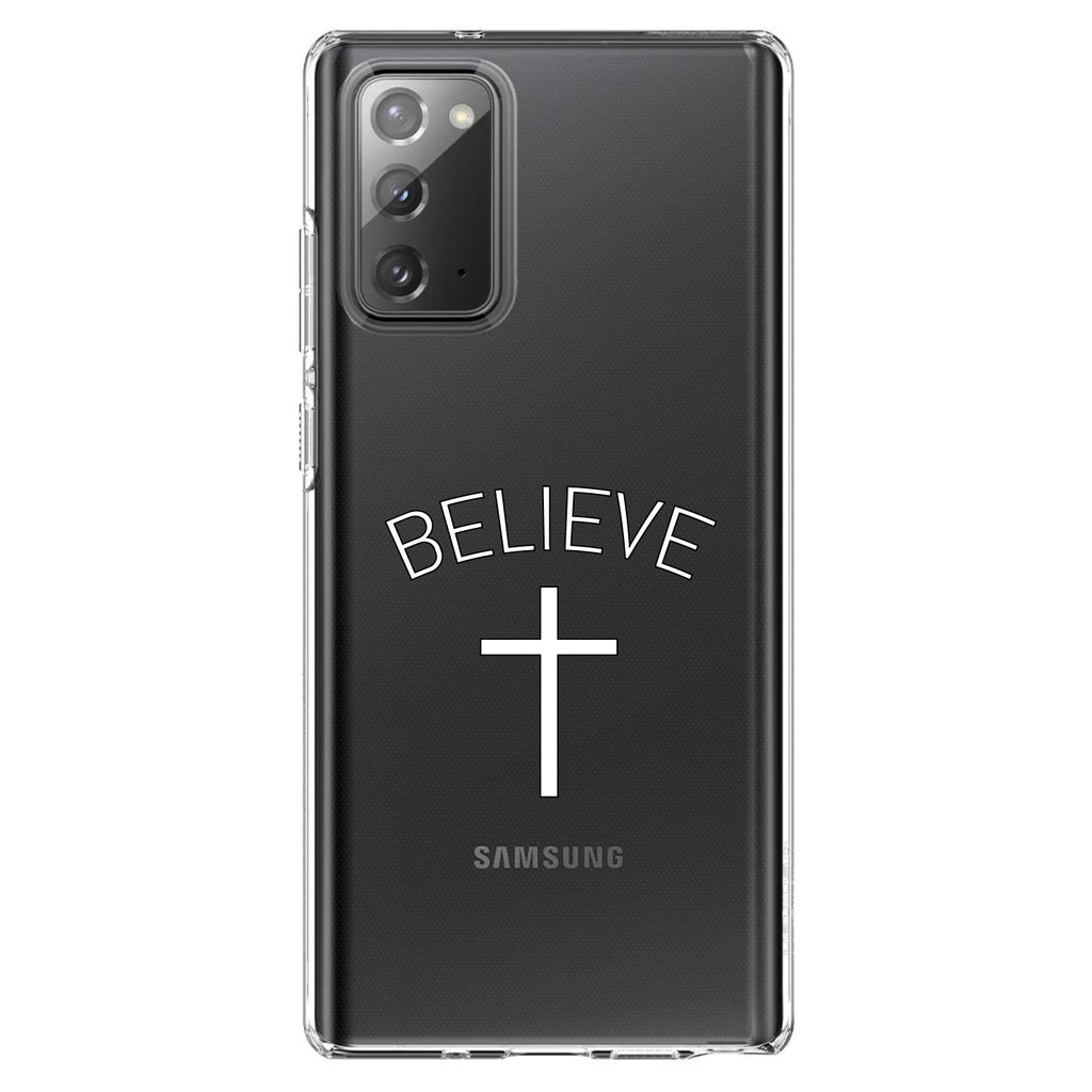 BELIEVE, Cross, Jesus Clear Shockproof iPhone Case, view 8