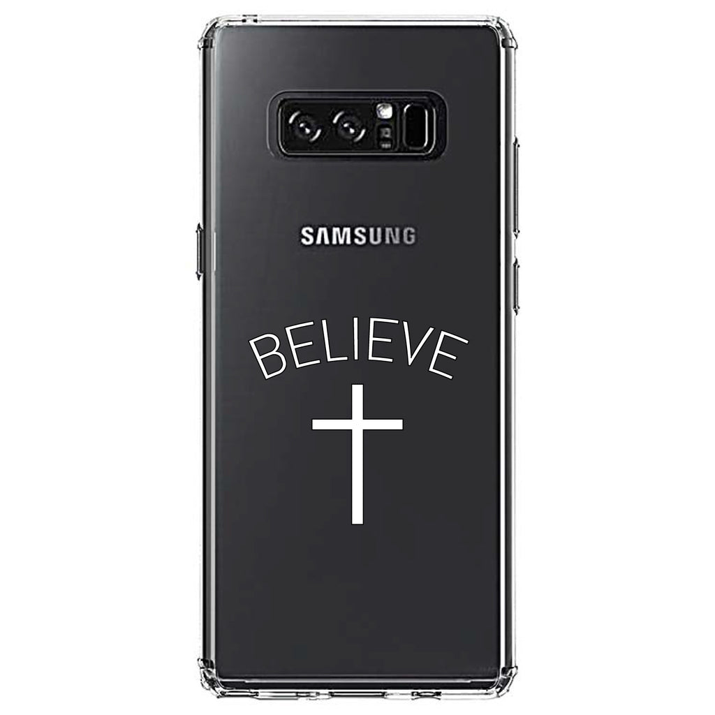 BELIEVE, Cross, Jesus Clear Shockproof iPhone Case, view 12