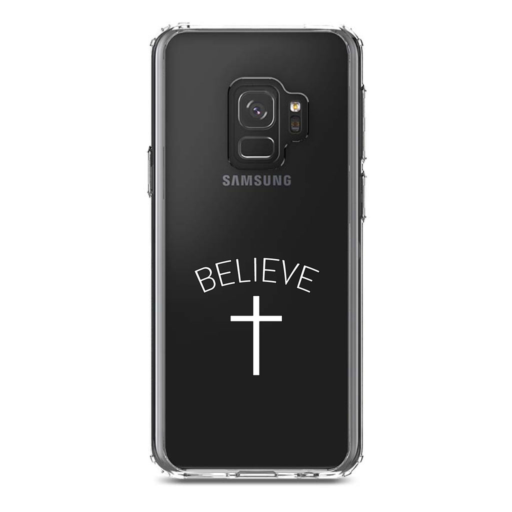 BELIEVE, Cross, Jesus Clear Shockproof iPhone Case, view 19