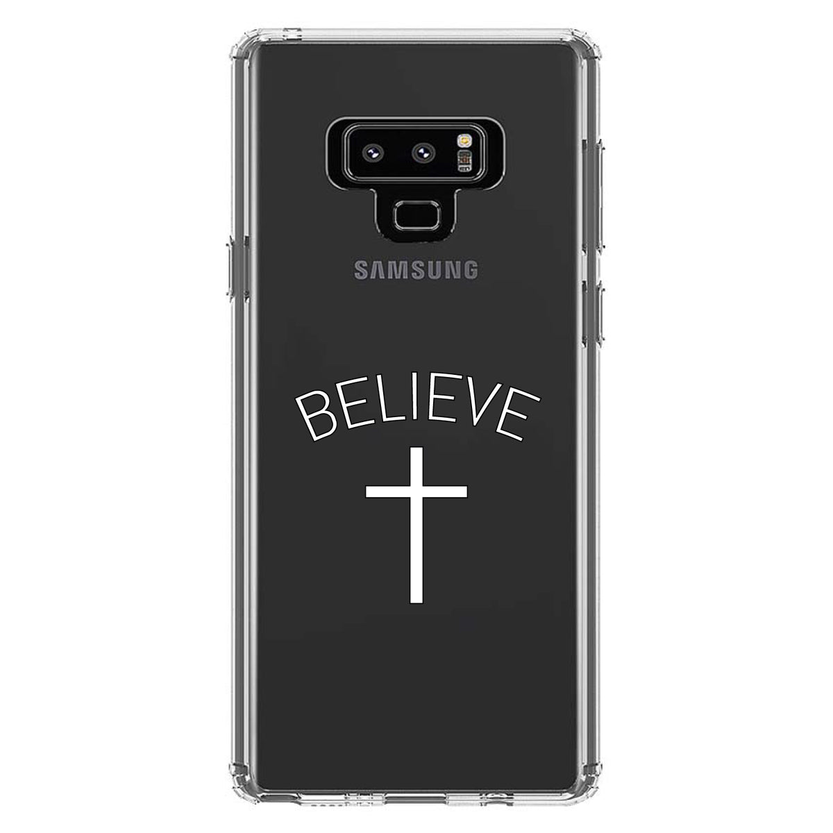 BELIEVE, Cross, Jesus Clear Shockproof iPhone Case, view 11
