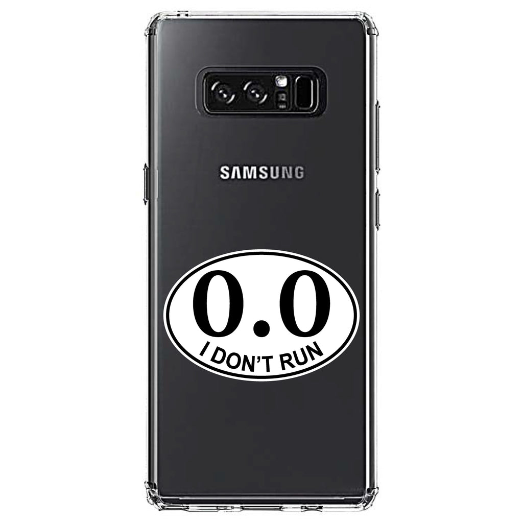0.0, I Don't Run Marathon Sticker Clear Shockproof iPhone Case, view 12