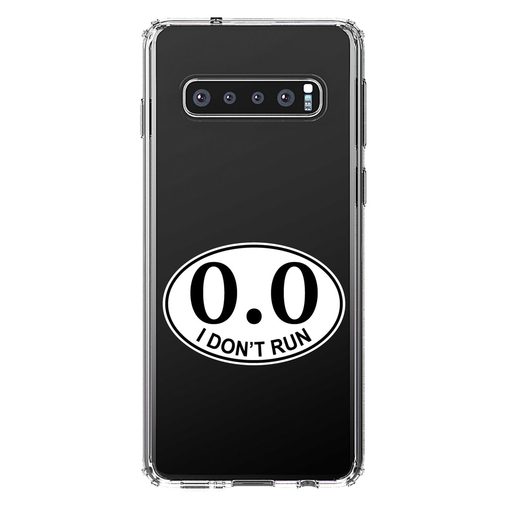 0.0, I Don't Run Marathon Sticker Clear Shockproof iPhone Case, view 17
