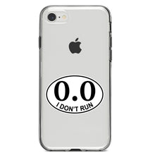 DistinctInk® Clear Shockproof Hybrid Case for Apple iPhone / Samsung Galaxy / Google Pixel - 0.0 - I Don't Run Marathon Sticker