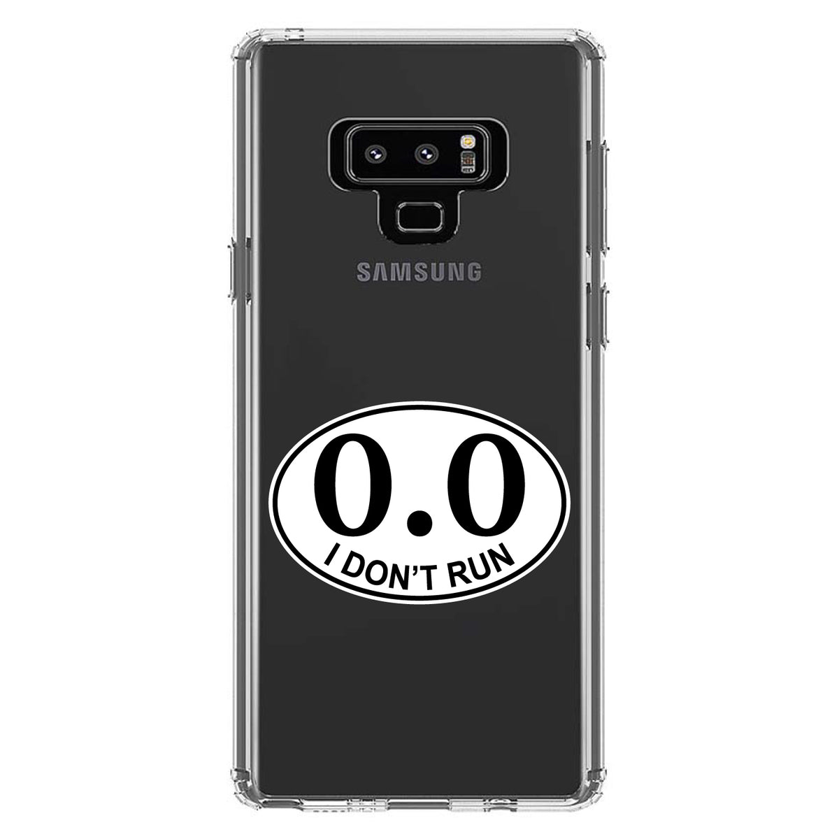 0.0, I Don't Run Marathon Sticker Clear Shockproof iPhone Case, view 11