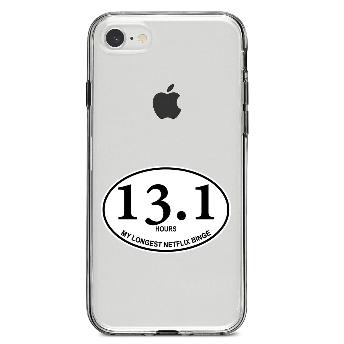13.1, Hours, Longest TV Binge Clear Shockproof iPhone Case, view 5