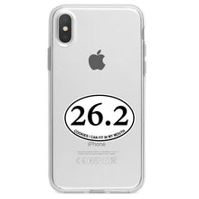 DistinctInk® Clear Shockproof Hybrid Case for Apple iPhone / Samsung Galaxy / Google Pixel - 26.2 - Cookies I Can Fit In My Mouth