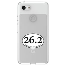 DistinctInk® Clear Shockproof Hybrid Case for Apple iPhone / Samsung Galaxy / Google Pixel - 26.2 - Cookies I Can Fit In My Mouth