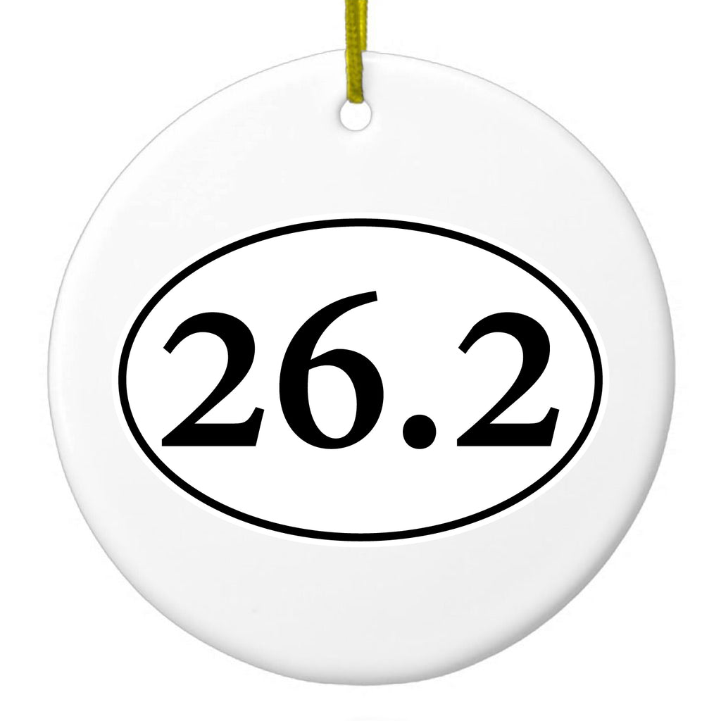 Running Ceramic Ornament