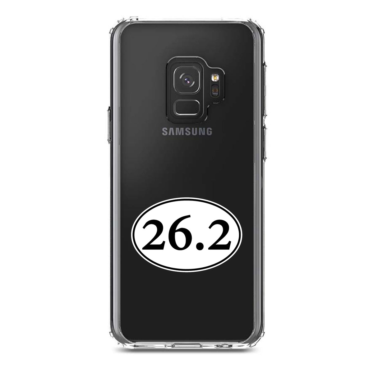 26.2, Marathon Sticker, Running Clear Shockproof iPhone Case, view 19