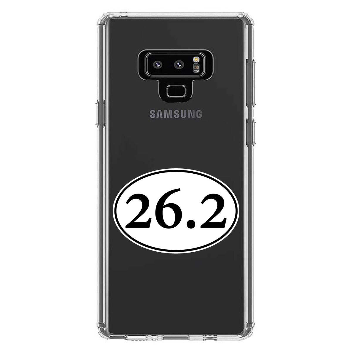 26.2, Marathon Sticker, Running Clear Shockproof iPhone Case, view 11