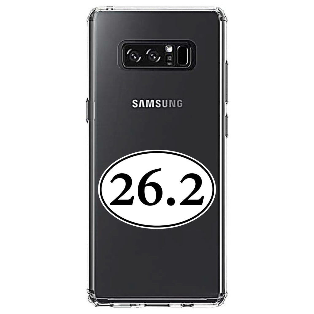 26.2, Marathon Sticker, Running Clear Shockproof iPhone Case, view 12