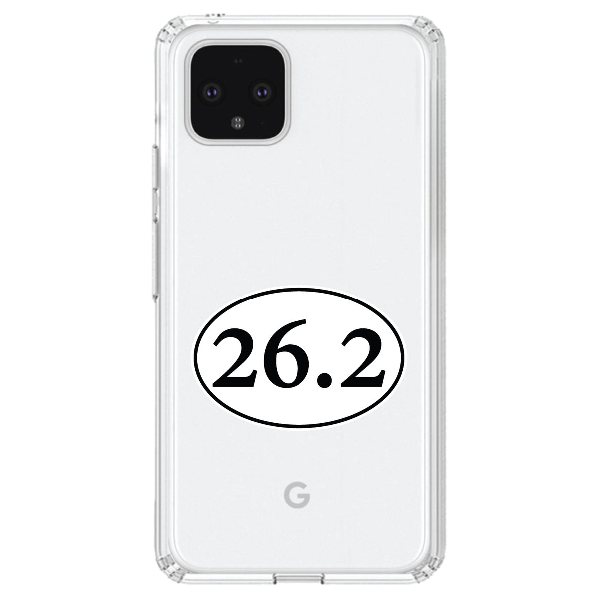 26.2, Marathon Sticker, Running Clear Shockproof iPhone Case, view 23