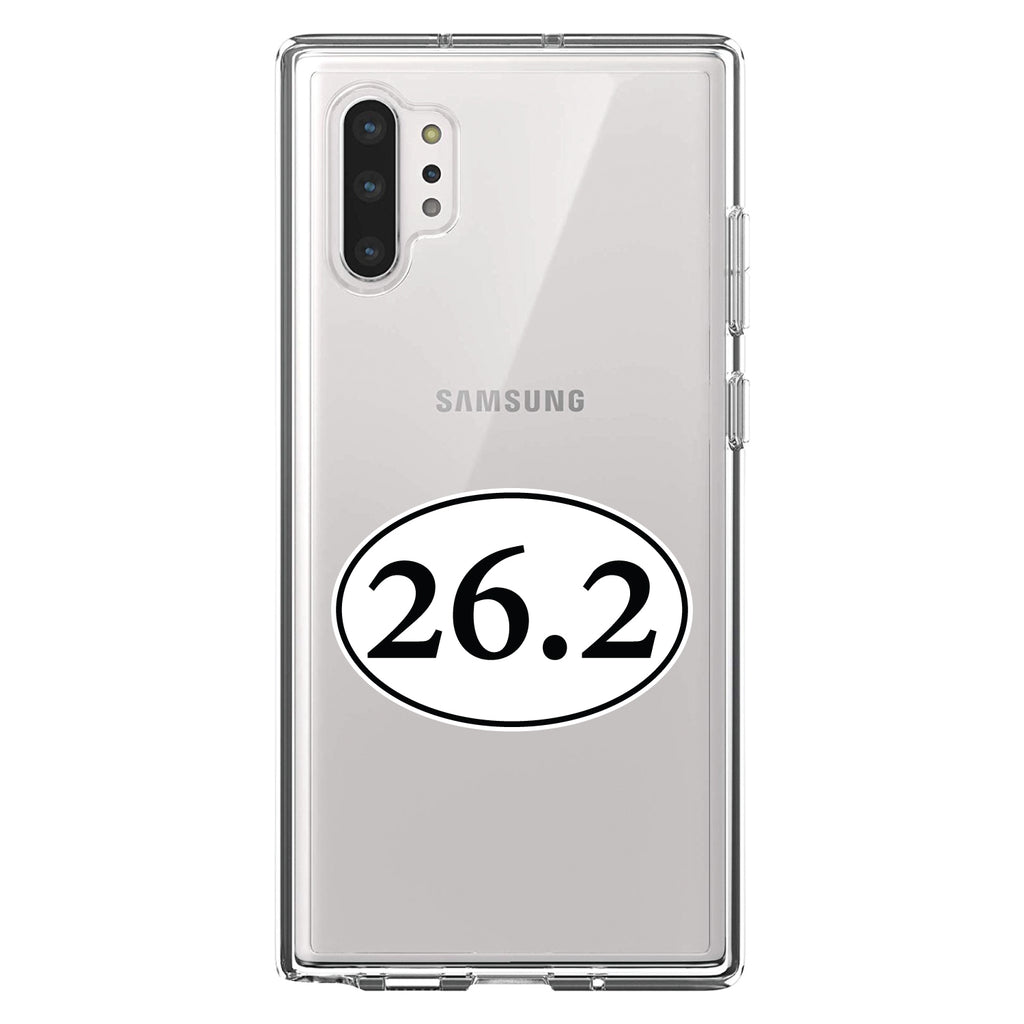 26.2, Marathon Sticker, Running Clear Shockproof iPhone Case, view 10