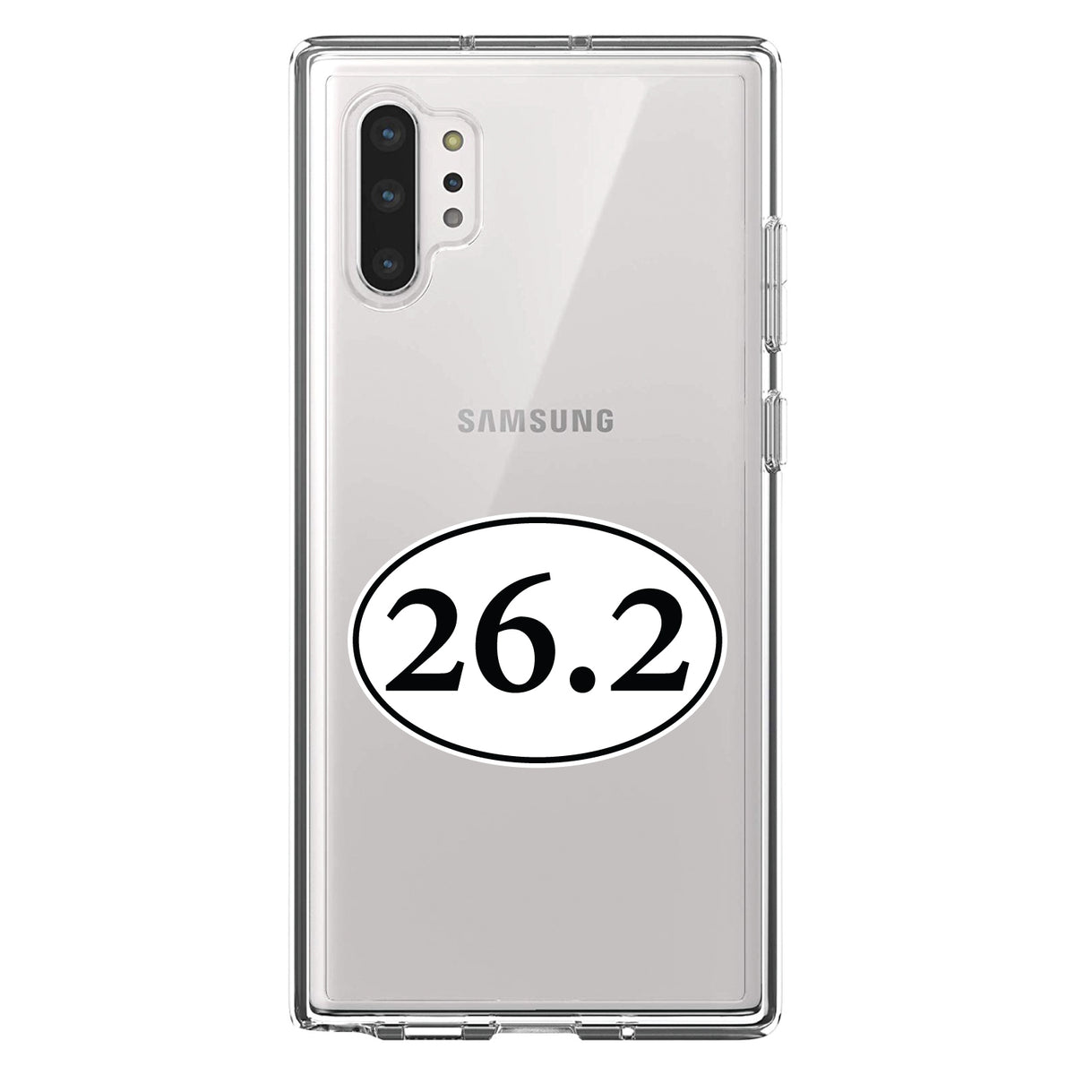 26.2, Marathon Sticker, Running Clear Shockproof iPhone Case, view 10