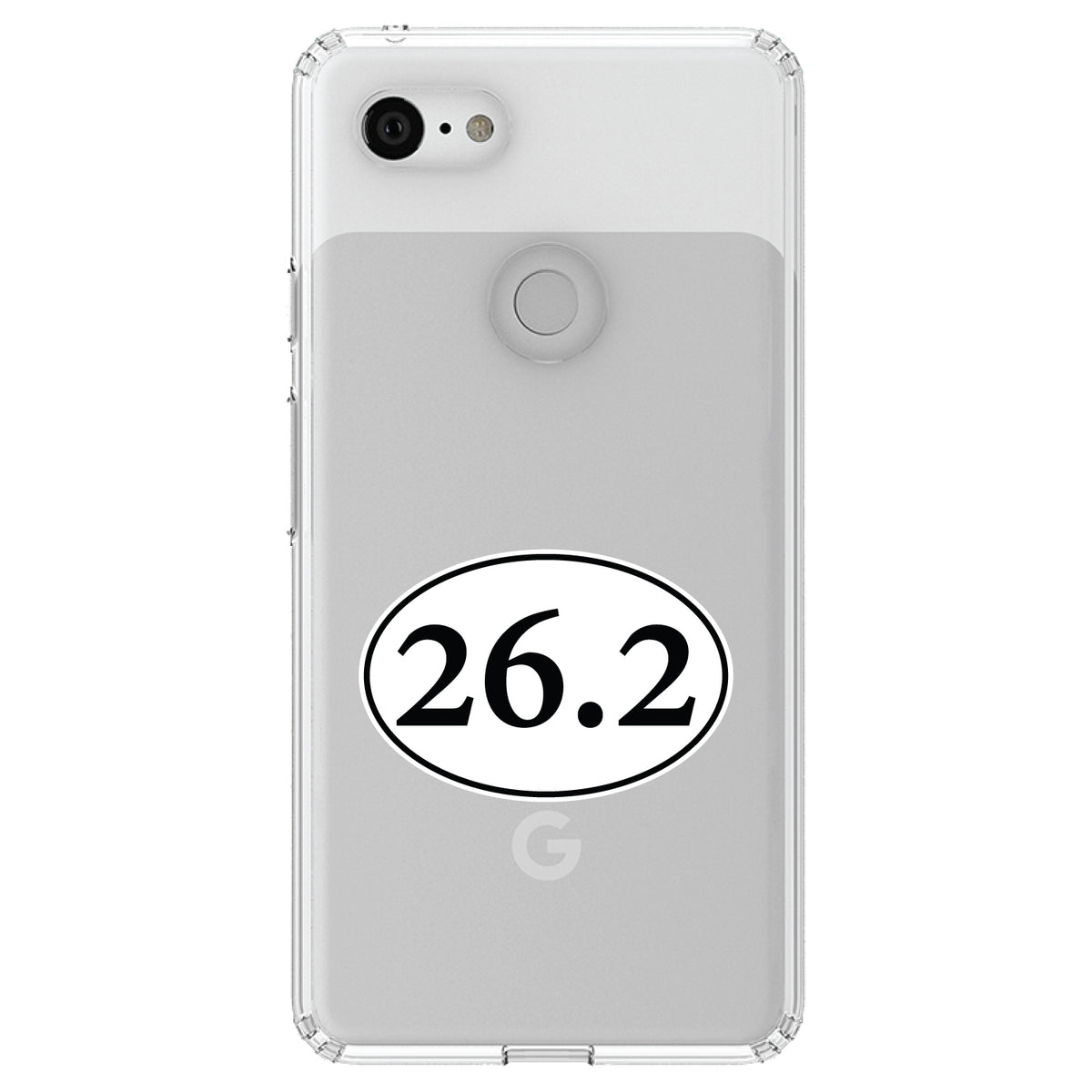 26.2, Marathon Sticker, Running Clear Shockproof iPhone Case, view 21